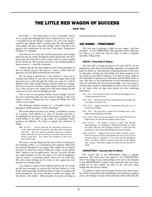The Little Red Wagon of Success cover